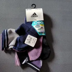 新品タグ付き adidas 消臭ソックス 3ペア 23-25cm