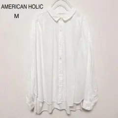 AMERICAN HOLIC 長袖シャツ トップス M 白 アメリカンホリック