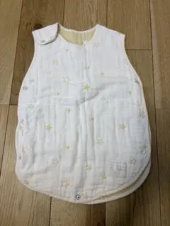 【ほぼ未使用】10mois スリーパー ガーゼ 星柄 ベビー 出産準備