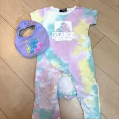 XLARGE タイダイロンパース　スタイセット