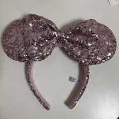 ミニーマウス風スパンコールカチューシャ