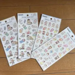 セリア　赤ちゃんキャラクターシール　4枚セット