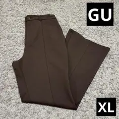 GU XLサイズ　スラックス　センタープレス　ブラウン　大きいサイズ