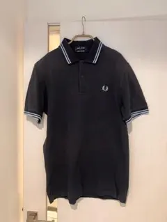 フレッドペリー 紺 水色 ポロシャツ サイズ42