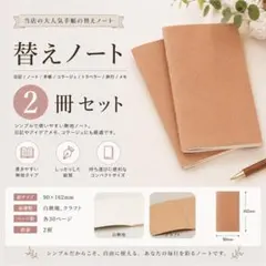 2冊セット 手帳 替ノート 90×162 コラージュ メモ帳 ジャンク