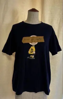 【最終値下げ】 ピーナッツ　チャーリー　ネイビー Tシャツ