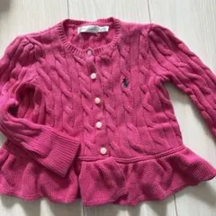 Ralph Lauren ピンク カーディガン 12M80