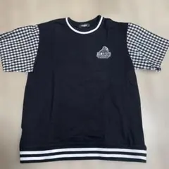 XLARGE 半袖Tシャツ 黒/チェック柄
