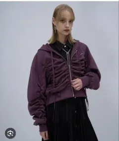 HARE パープル ダンボールギャザーパーカーのサムネイル
