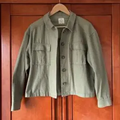 Samansa Mos2 カーゴジャケット カーキ色