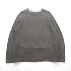 Eddie Bauer 前V クルーネック コットン ニット セーター XL