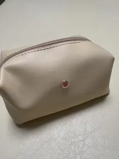 1点のみ BVLGARI ポーチ エミレーツビジネス　ベージュ ロゴオレンジ