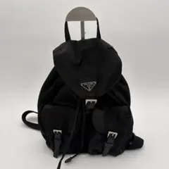 PRADA　プラダ　バックパック　リュック　ナイロン　トライアングルロゴ　黒