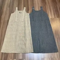 【新品】LAKOLEのジャンパースカート（2着セット）