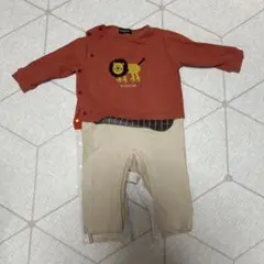 klädskap ライオン刺繍ロンパース 80サイズ