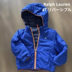 ポロ・ラルフ・ローレン 中綿コート 青