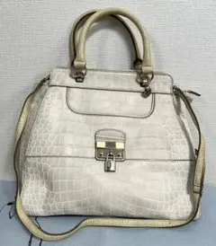 ＄♪ GUESS ゲス 2way バッグ クロコ