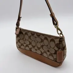【希少】COACH コーチ アクセサリーポーチ ワンショルダー シグネチャー