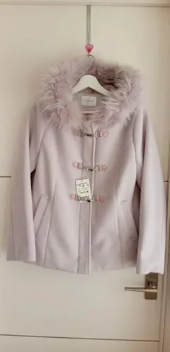 新品タグ付き★ハニーズ★コート★薄紫★ラベンダー★ファー