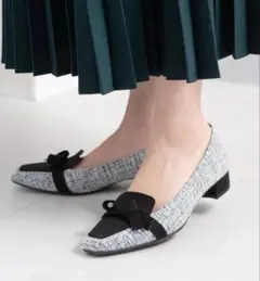 ジェリービーンズ　リボンローファーパンプス