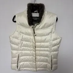 Eddie Bauer アイボリー ダウンベスト