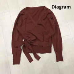 ダイアグラム ニット カシュクール カーディガン S