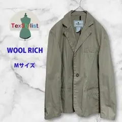 【WOOLRICH】ヘリンボーン コットンジャケット Mサイズ サマージャケットのサムネイル