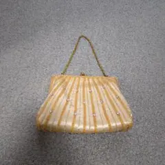 ゴールドビーズ装飾パーティーバッグ