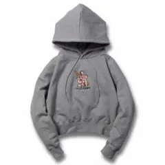KEY RABBIT WOMEN'S CROPPED HOODIE / GRY