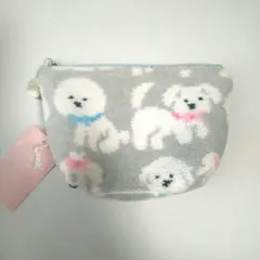 フェイラーモフモフワンチャン　舟形ポーチS