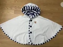 ミキハウス　UVカットポンチョ　くま