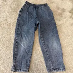 GU デニムシェフパンツ 120cm 後ろポケット付き