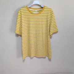 マイメロディー様ボーダーTシャツ イエロー　LL