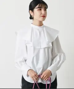 Whim Gazette【THE PAUSE】 ラッフルシャツ美品 - メルカリ