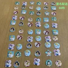 ディズニー　プリンセス　キラキラ　フレーク　シール　かわいい
