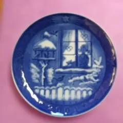 ☆586 ロイヤルコペンハーゲン 皿 2枚 セット　クリスマスプレート