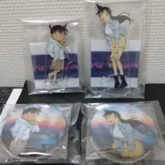 セガラッキーくじ　名探偵コナン アクリルスタンド缶バッジセット　コナン　毛利蘭