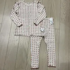 モイモルン　花柄　セットアップ　パジャマ　ルームウェア　100