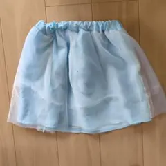 水色ラメ入りチュールスカート