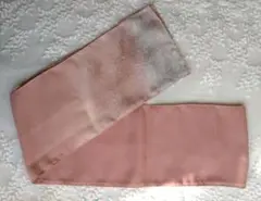 帯揚げ ピンク 縮緬 刺繍 着物小物 156cm‪✕‬15cm⑥