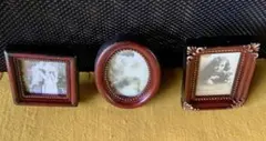木製ミニフォトフレーム3点セット