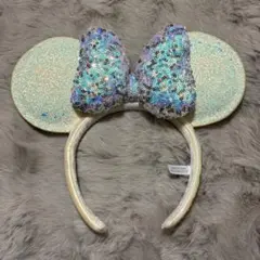 ディズニーシー20周年 カチューシャ 白ホワイトスパンコール キラキラ