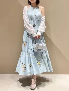 SNIDEL(スナイデル)Susフラワーモチーフワンピ×ボレロセットサイズ1