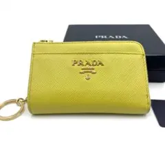 【美品×現行】PRADA プラダ カードケース キーリング付き　コインケース