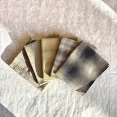 先染めカットクロス5色セット（ベーシックカラー）