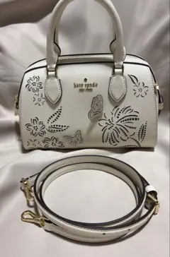 【最終価格】美品ケイトスペード フラワー ショルダー ハンドバッグ バタフライのサムネイル