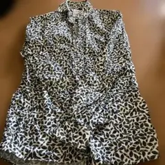 ZARA リーフ柄 長袖シャツ