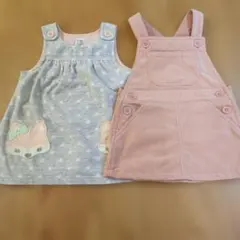 ワンピース2着セット 6-12M　60 70 80　無印良品