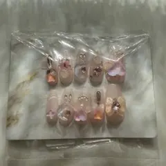 ネイルチップ 量産型 地雷系 綺麗系 韓国 ピンク ちゅるん