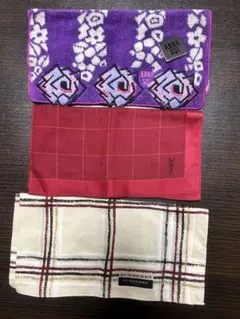 BURBERRY YSL ANNA SUIハンカチ 3枚セット